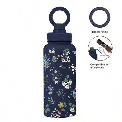 0wal-A Insulated Stainless Steel Water Bottle - 32 Oz Leak-Proof Sports Water Bottle With Dual-Function Sip Spout, Flip-Top Straw, And Wide Mouth Opening – Keeps Drinks Cold For 24 Hours – Ideal For Gym, Travel, And Everyday Use