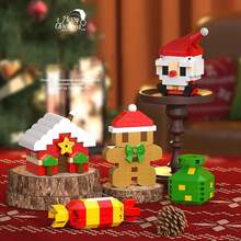 2026 Christmas Advent Calendar Building Block Set, Suitable For Christmas Model Building Micro Particle Block Kit, Christmas Party Gift, Suitable For Children 6 Years And Above - Multicolor - View 7