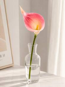 1/6/12/20Pcs PU Pink Artificial Calla Lily Flowers,Realistic Faux Calla Lily Bouquet, No Vase, For Home Table, Wedding, Indoor Outdoor, Garden, Party Decor Floral Arrangement - Baby Pink - View 14