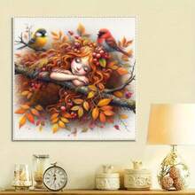 1pc - DIY Handmade 5D Diamond Painting Kit, Suitable For Adults And Beginners, Craft Supplies, Applicable For Living Room, Bedroom, Office, Wall Decor Art. - round diamond - View 3