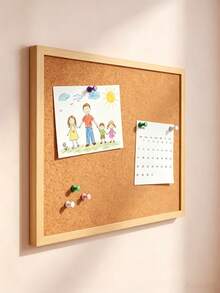 Wood Framed Cork Board, Durable Natural Pin Board, Easy Mount For Photos, Notes & Calendars, Wall Decor For Kids Bedroom, Study Desk, Office Dorm, Perfect For Students, Teachers & Office Workers To Organize Plans And Display Artworks - A - View 3