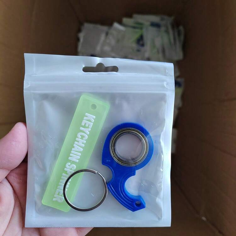 1/2件裝 多色 Karambit 旋轉器 2代 指尖旋轉鑰匙圈，指尖旋轉紓壓鑰匙圈，適用於背包裝飾、包包裝飾、派對禮物、節日禮物 - 彩色 - 查看 5