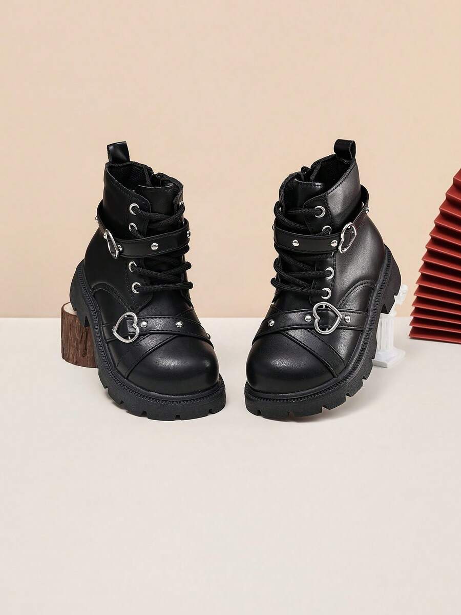 Girls' New Autumn/Winter Children's Boots, Boots, Ankle Boots - Black - View 1