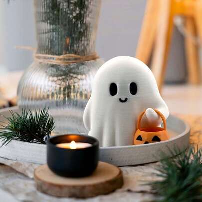 ハロウィン 3Dプリント おもしろ小幽霊フィギュア | クリエイティブなハロウィンデスクトップ装飾 楽しいギフト 幽霊フィギュア ハロウィン 3Dプリント 小幽霊フィギュア かわいい幽霊 | おもしろデスクトップ装飾 ホリデー クリエイティブな小さなギフト 3Dプリント幽霊 小幽霊フィギュア ハロウィン おもしろクリエイティブデスクトップ装飾 ニッチな楽しいギフト ミニハロウィン幽霊デコレーション、3Dプリント おもしろ小幽霊デスクトップ像、ノベルティギフト