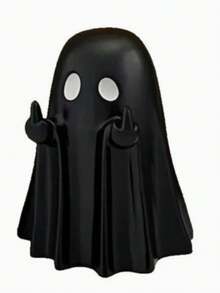 1pc Halloween Ghost Figurine, Cute White Ghost Decor With Funny Pose, Suitable For Home, Party, Haunted House Spooky Tabletop Decoration, Halloween Holiday Decor - Multicolor - View 5