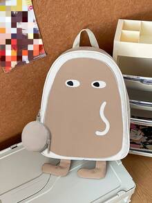 Myco Cute Cartoon Funny Backpack, Student School Bag, Ugly-Cute Commuter Backpack, Halloween Ghost Backpack, Essential For Commuting And Travel, Best Gift For Halloween And Christmas - Multicolor - View 11