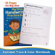 Lachilly Children's Handwriting Practice Workbook, Suitable For Kindergarten, 1st Grade, 2nd Grade, 3rd Grade And 4th Grade Learning Writing, Learning And Happy Practice Through Tracing Letters, Common Words And Fun Phrases Activity Worksheets - Multicolor - View 9