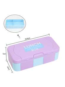 Large Capacity School Lunch Box, Rectangular Bento Box - Includes Fork And Spoon, Adult Lunch Box, Lunch Bag, Microwave , Airtight, Suitable For School, Back To School, Office Work, Camping - Multicolor - View 12