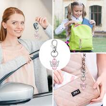 60pcs Baby Shower Favor Angel Keychain Bulk Thank You Tags Baby Girl Shower Favors Guest Return Baptism Gifts - Multicolor - View 4
