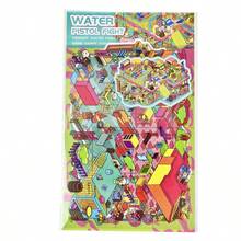 One Set Of 3D Scene‑Building Stickers,Cyberpunk Series,Futuristic Creative Scene Stickers,Fun Drawing Stickers For Kids,Stress‑Relief Scene‑Building Toy - 10.0 Water Gun Battle - View 3