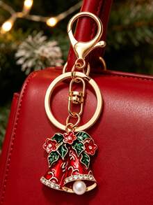 2026 New Christmas Bell Keychain, Christmas Gifts, Bag Charms, Car, Keyring, Purse Charms, Keychains For Backpack, Key Holder - Multicolor - View 4