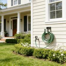1pc Wall-Mounted Hose Hook, Sturdy Rust-Proof Bracket (Includes Mounting Screws), Garden Hose Holder, Suitable For Outdoor Use, Can Store Hoses, Extension Cords And Gardening Tools. - A - View 2