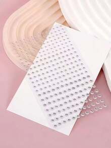 2/1 Pack Multi-Size Small 3D Rhinestone Gem Eye & Face Stickers, DIY Music Festival Y2K Makeup Rave Party Eye & Face Decoration Rhinestone Stickers - Multicolor - View 5