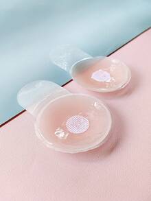 8/Pcs/Set Breathable Silicone Nipple Petals, Invisible Self‑Adhesive Nipple Cover Tape, Non‑Slip Reusable Breast Pasties For Wedding Dresses, Backless Outfits, Summer & Winter Daily Wear - Multicolor - View 5