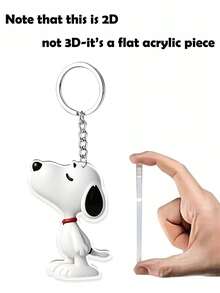 SNOOPY Dog Keychain, Backpack Hook, Bag Pendant, Decoration. Soft Matte Texture. Super Cute Design. Waterproof And Scratch-Resistant. Won't Yellow Over Long-Term Use. Cute Design, Versatile And Practical Without Looking Out Of Place. - Multicolor - View 5