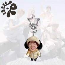 1pc Star Gold Main Trainer Support Highly Attractive Backpack Exquisite Anti-Lost Pendant Cute Acrylic Keychain - Multicolor - View 3