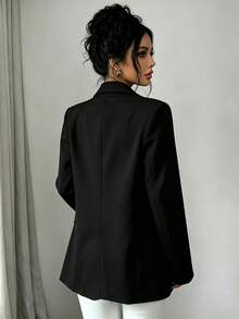 Women Blazers - Black - View 4
