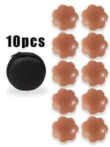 2/10 PcsInvisible Nipple Covers For Backless Dresses And Evening Gowns Perfect For Wedding Parties And Daily Outfits Lightweight Round Shape Design - Multicolor - View 15