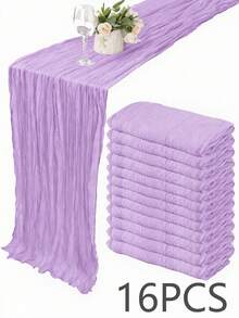 24/16/10/6/1件 10英尺香檳色波西米亞風紗布桌旗，適用嬰兒派對裝飾、婚禮派對、夏季花園、農舍風格 - 彩色 - 查看 126