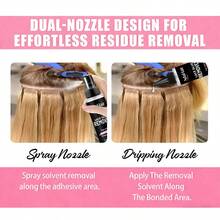 118ml/4fl.Oz Fast-Acting Double Layer Lace Wig Glue Remover Spray - Suitable For Hair Extensions Tape And Hair Glue Residue | Gentle And Non-Irritating, No Oily Residue | Easy To Clean, Suitable For All Wigs - 118ml - View 3