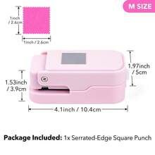 1PC/2PCS Layering Serrated-Edge Square Paper Punches For Junk Journal & Scrapbooking, Nesting Postage Stamp Style Craft Punches With Precision Alignment Cutout Design For Card Making - Stamp Machine - View 13