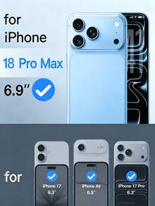 2 Packs Ultra HD Tempered Glass Screen Protector, Compatible With IPhone 18 RPO MAX/18 PRO/17/17 Air/15 Pro Max/16 Pro Max/16/15/14/13/12/11/Plus/Mini/XS Max/XR/X, One-Click Installation Tool, 9H+ Tempered Glass Film, Anti-Fingerprint, Full Coverage, Case Friendly - Clear - View 2