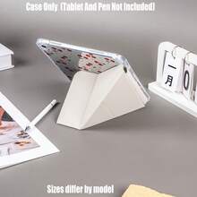Y-Fold High-Transparency Acrylic Tablet Protective Case With Pencil Slot. Y-Fold High-Transparency Acrylic Model. Y-Fold High-Transparency Acrylic Protective Case. Tablet Protective Case Features: Y-Shaped Tri-Fold Stand Design, Smart Sleep/Wake, Full Coverage Protection, Skin-Friendly Frame Material, Airbag Shock-Absorbing Frame, Multi-Angle Stand, Transparent Acrylic Back Panel, Built-In Pencil Slot, Lightweight And Portable. - Multicolor - View 5