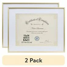 Elegant Gold-Tone Document Frame – 8.5 X 11 Inch, Sleek Slim Profile, Versatile Display For Prints, Certificates & Keepsakes - 1 - View 11