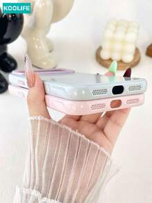 KOOLIFE 糖果色對比相機框手機殼 柔軟 TPU 防震保護手機殼 適用於 iPhone 18 Pro Max, 17, 17 Pro Max, 16 Pro, 15 Pro Max, 13 Pro, 15, 14, 14 Pro, 13 - 莓粉色 - 查看 4