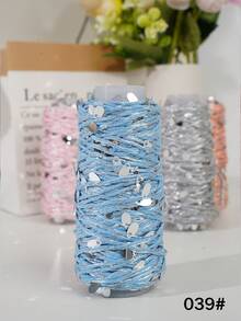 50g Shiny Sequin Yarn, DIY Knitting Yarn, Multi-Color Crochet Yarn, Suitable For Tote Bags, Sweaters, Hats, Wall Hangings And Knitted Dolls - 50g Per Roll - View 10