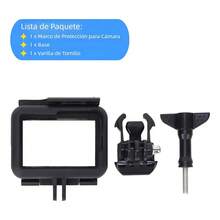 Funda Protectora Carcasa De Bisel Abs Para Gopro Hero 5 6 7 - Negro - Ver 8