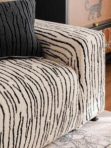 1pc Minimalist Solid Color Premium Sofa Cover, Cat-Like Softness Without Shedding, Suitable For All Four Seasons, Hand Washable And Machine Washable, Cat Scratch Resistant, Easy To Clean, Odorless, Pet-Friendly - Beige - View 7
