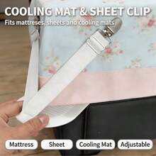 Invisible Non-Slip Bed Sheet/Sofa Cushion Fixing Clips, Seamless Nylon Gripper Tool, Durable Universal Clamps, Suitable For Mattress Protector, Cooling Mattress, Ice Silk Pad, Fashionable Furniture Stabilizer, Home Bedding And Sofa Anti-Slip Accessories - Multicolor - View 3
