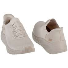 Skechers سكيتشرز Slip-Ins: Bobs Sparrow 2.0 - Lucky Run 117620-OFWT للنساء، حذاء رياضي أبيض - أبيض - مشاهدة 5