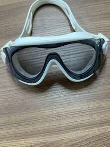 361degree 1pc 361° Large Frame Wide View HD Anti-Fog Waterproof Leakproof Swim Goggles For Women Men Adult, With Portable Storage Case, Pool Beach Swimming Gear - Silver Moon White - View 6