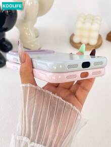 KOOLIFE 糖果色對比相機框手機殼 柔軟 TPU 防震保護手機殼 適用於 iPhone 18 Pro Max, 17, 17 Pro Max, 16 Pro, 15 Pro Max, 13 Pro, 15, 14, 14 Pro, 13 - 晴藍 - 查看 8