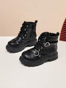Girls' New Autumn/Winter Children's Boots, Boots, Ankle Boots - Black - View 3