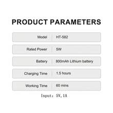 Hatteker 1pc 2-In-1 Electric Epilator USB Rechargeable Multi-Function Women's Intimate Trimmer Armpit Hair Removal Device Shaver Razor - View 6