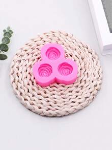 1pc Silicone Rose Flower Mold, Suitable For Polymer Clay Bouquet Casting, DIY Earring Pendant Making, Flower Resin Jewelry Accessories Clay Handmade Craft Mold - Rose - View 6