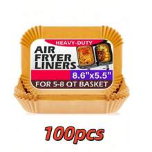 5-500 miếng giấy lót nồi chiên không dầu cỡ lớn, giấy thực phẩm nhà bếp, giấy lót đĩa, giấy thấm dầu, giấy lót giỏ đựng thực phẩm cho pizza và cánh gà, quà tặng, phụ kiện bảo quản thực phẩm cho tiệc - Nhiều màu - Xem 13