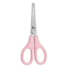 1pc Stainless Steel Round Tip Scissors, Precise Cutting For Paper, Fabric And Thread, Multi-Functional Household Tool, Ergonomic Handle (Purple/Pink/Blue), Sewing Craft Cutter, Comfortable Grip, Durable Design, Exclusive For Sewing Enthusiasts - Multicolor - View 7