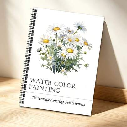1 Libro, Libro de Pintura de Acuarela con Tema de Flores Botánicas, Cómo Pintar Mejor Acuarela, Adecuado para Principiantes y Novatos Libro de Pintura de Acuarela para Adultos