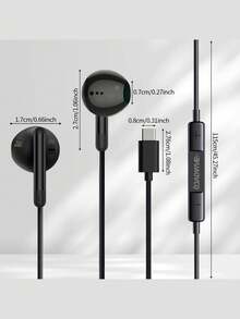 YUAOVCQ Wired In-Ear Sleep Earbuds, Dual Noise-Proof, Dual Physical Isolation, 3.5mm Or Type-C Interface, Suitable For Sports And Sleep Wear, Compatible With Smartphones, High-Definition Microphone, Suitable For Calls, Computers And Game Consoles - View 11