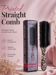 CTZIHGAO 1/2/3pcs Unisex Classic Styling Comb Set, Suitable For Dry And Wet Curly Hair, 9-Row Comb Teeth With Edge, Suitable For Natural Thick Hair, Blow Dry, Parting, Styling, Detangling, Creative Gift Detachable Hair Brush 9-Row Nylon Comb, Can Comb Through Tangled Hair, Massage Scalp, Unisex - Multicolor - View 4