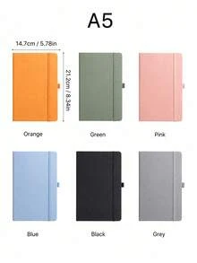Customized Minimalist Notebook, Personalized Pattern Notebook Set, Multi-Colour Options, Customisable Text And Name, Suitable For Business Use, Ideal Gift For Back To School And Graduation, Present For Students And Office Workers, Hardcover Notepad - Multi-color - Fabric Notebook - View 8