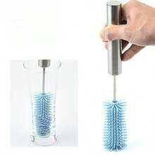 1pc Multi-Function Cleaning Brush With Handle, 360° Rotating Cup Brush, Easy Cleaning Without Dead Angles, Kitchen Cleaning Essential - Multicolor - View 6