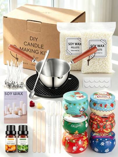 DIY Candle Making Tool Kit, Aromatherapy Candle Creative Gift Set, Handmade Craft Materials And Tools Package