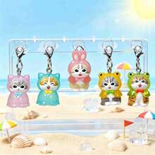 mofusand 1pc Hot Cat Blind Box, Small Animal Raincoat Dress, Random Style. Holiday Gift Giving Is Preferred. It Is Given To Family, Friends And Classmates. It Is Fun To Open The Box And Has Cute Accessories. (Stochastic Style) - Multicolor - View 3