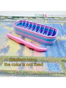10-Grid Diamond Painting Bead Storage Box, Color-Coded Organizer, Handmade Storage Container, Suitable For Enthusiasts, Diamond Painting Supplies And Beads Storage - A - View 8