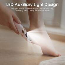 Rechargeable Electric Foot File, The Ultimate Tool For Removing Dead Skin And . Designed Specifically For Thick Skin, It'S Perfect For Dry, Hard, And Cracked Skin. Ideal For Daily Foot Care At Home And Makes A Great Gift For Family Members. - Handheld - View 3